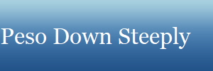 Peso Down Steeply