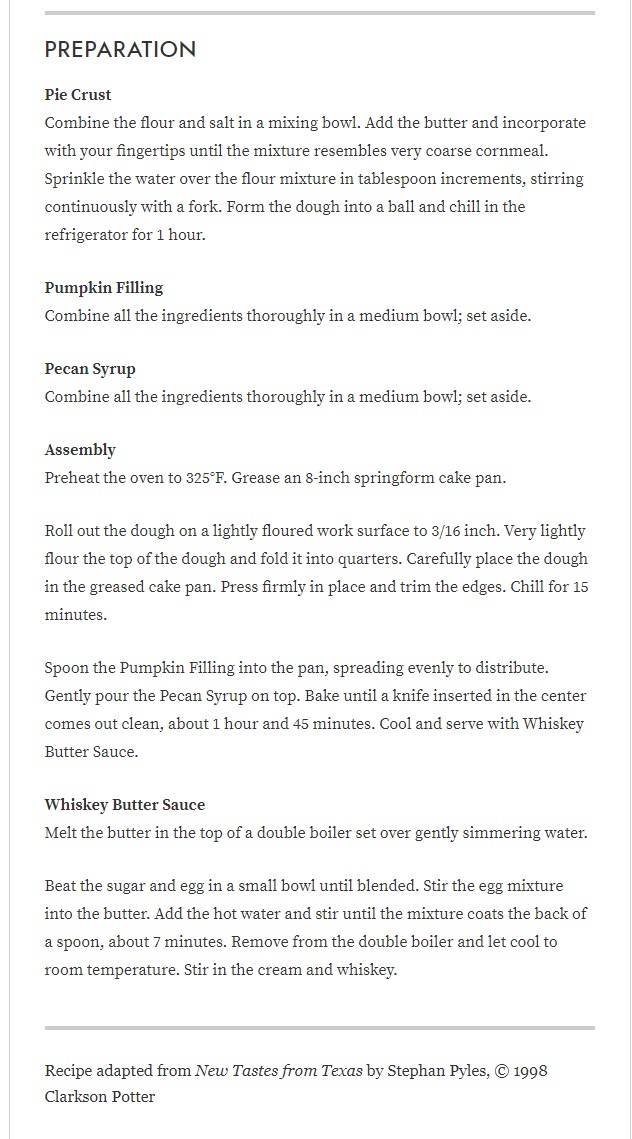 Pumpkin-Pecan Pie with Whiskey Butter Sauce-recipe 3