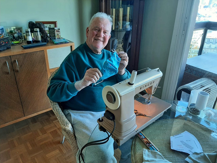 Ron making masks-July 4 2021 (1)