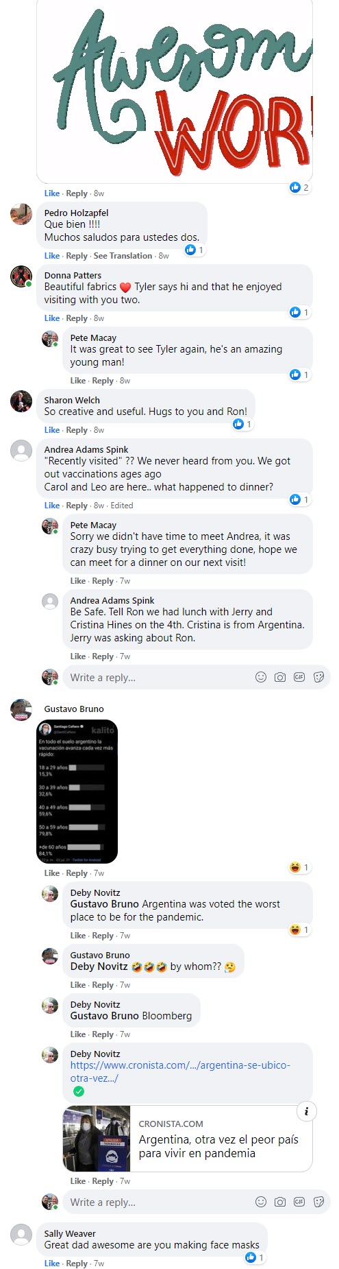 Ron making masks-July 4 2021 comments 2