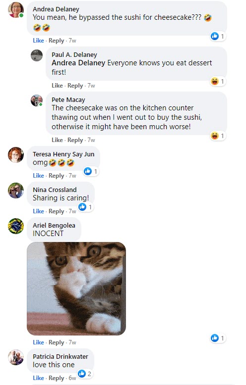 Sushi and Cake Jul 13 2021-comments 2