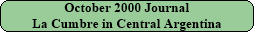 October 2000 Journal