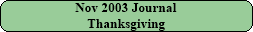 November 2003 Journal