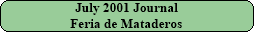 July 2001 Journal