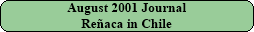 August 2001 Journal