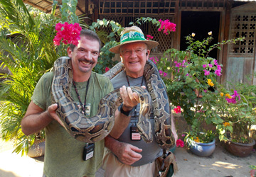 PeteNRon-withabigsnake2-marker