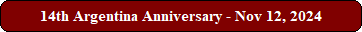 14th Argentina Anniversary - Nov 12, 2024
