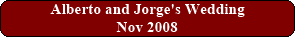 Alberto and Jorge's Wedding - Nov 2008