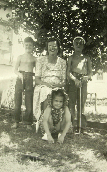 Ron with Mom ~ Dick ~ Sally ~ circa 1944